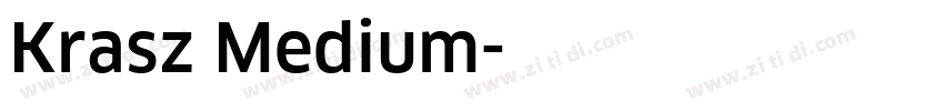Krasz Medium字体转换